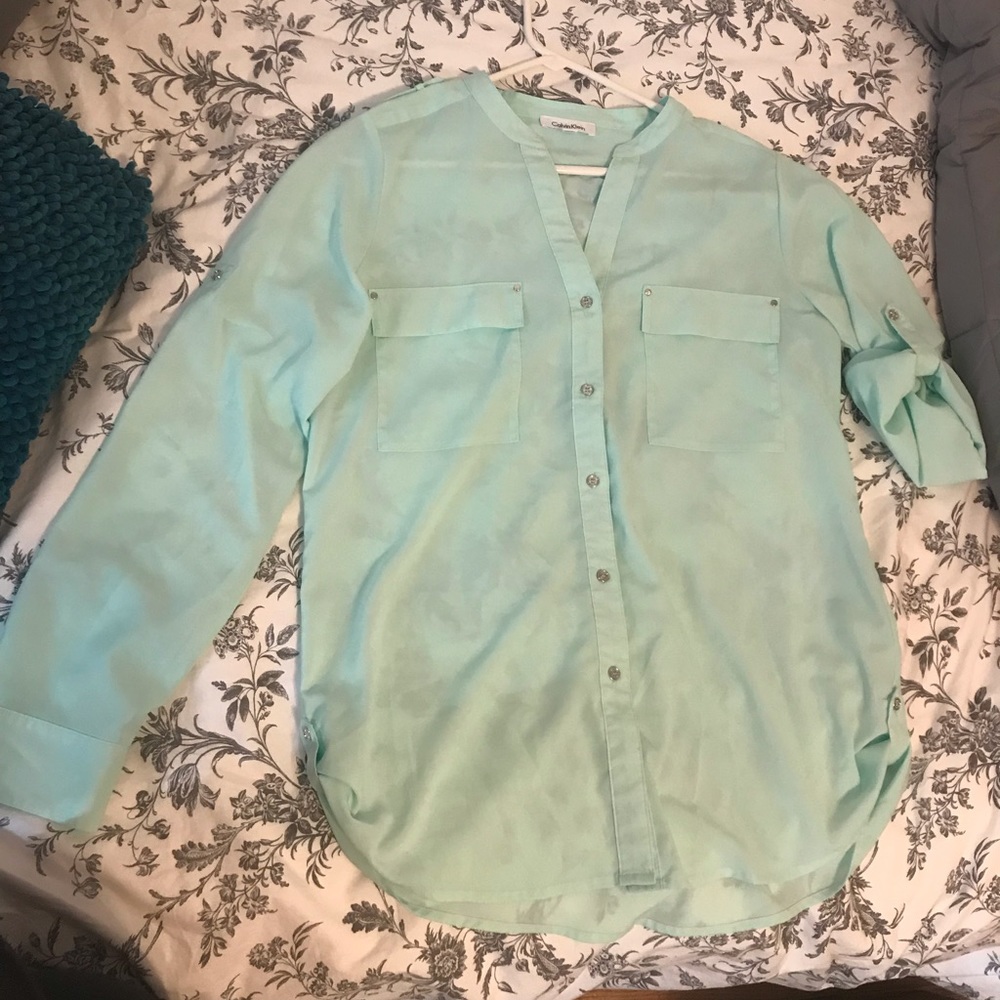 Calvin Klein Long Sleeve Button Down